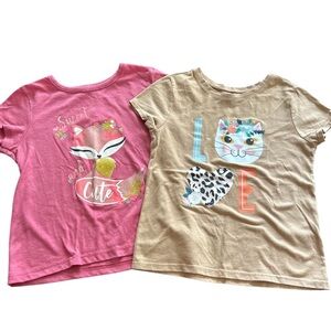Garanimals | Kids Graphic T-Shirts - Pink and Tan